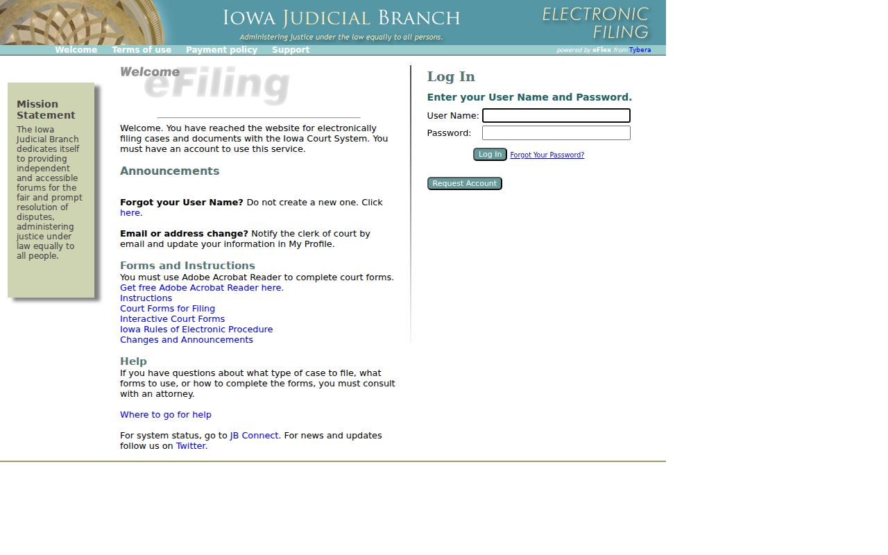 EDMS access for Adair County court case documents