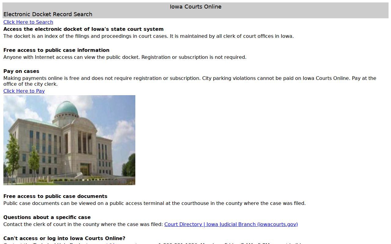 Iowa Courts Online Adair County court case search