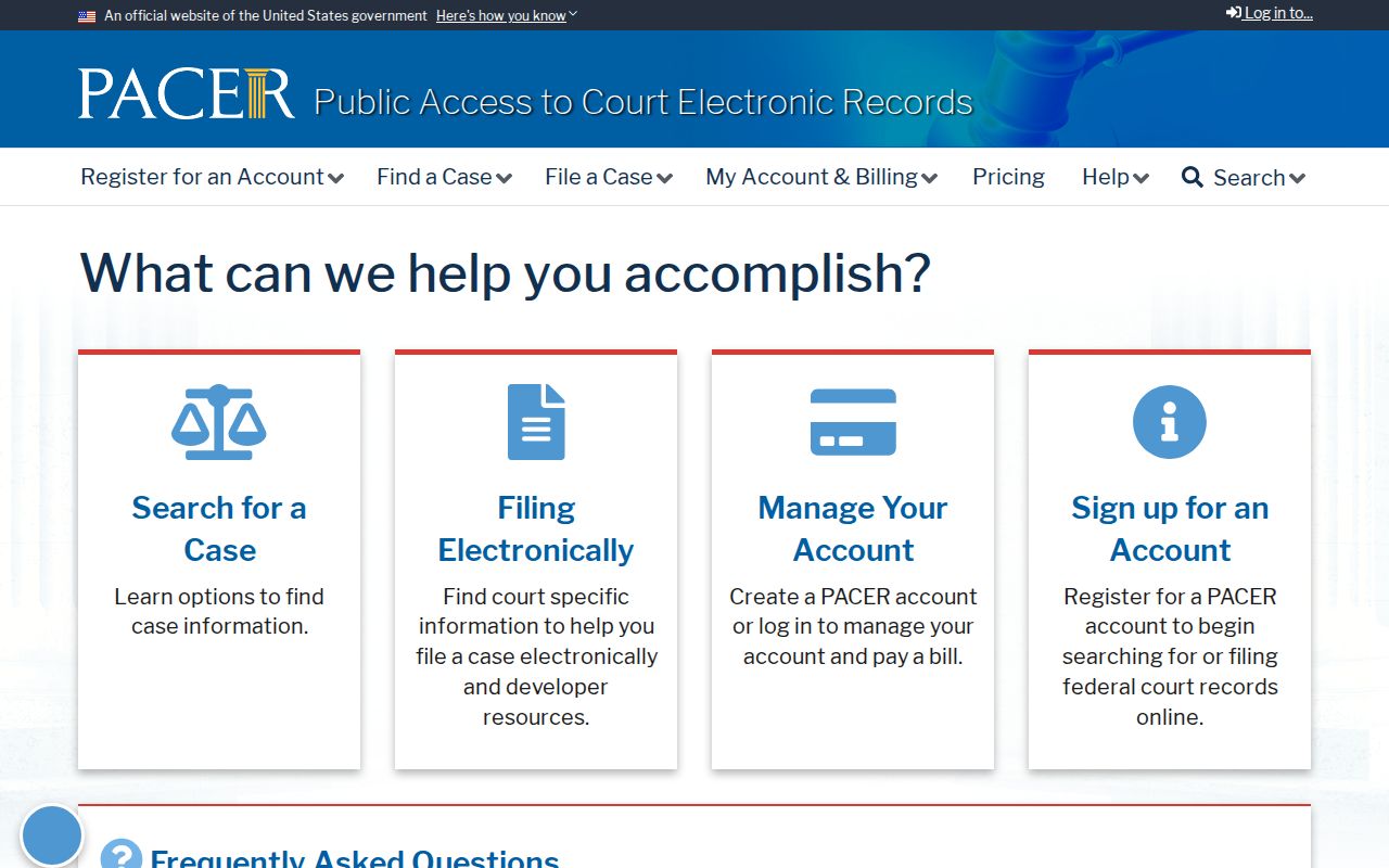 PACER federal case search for Adair County criminal history research