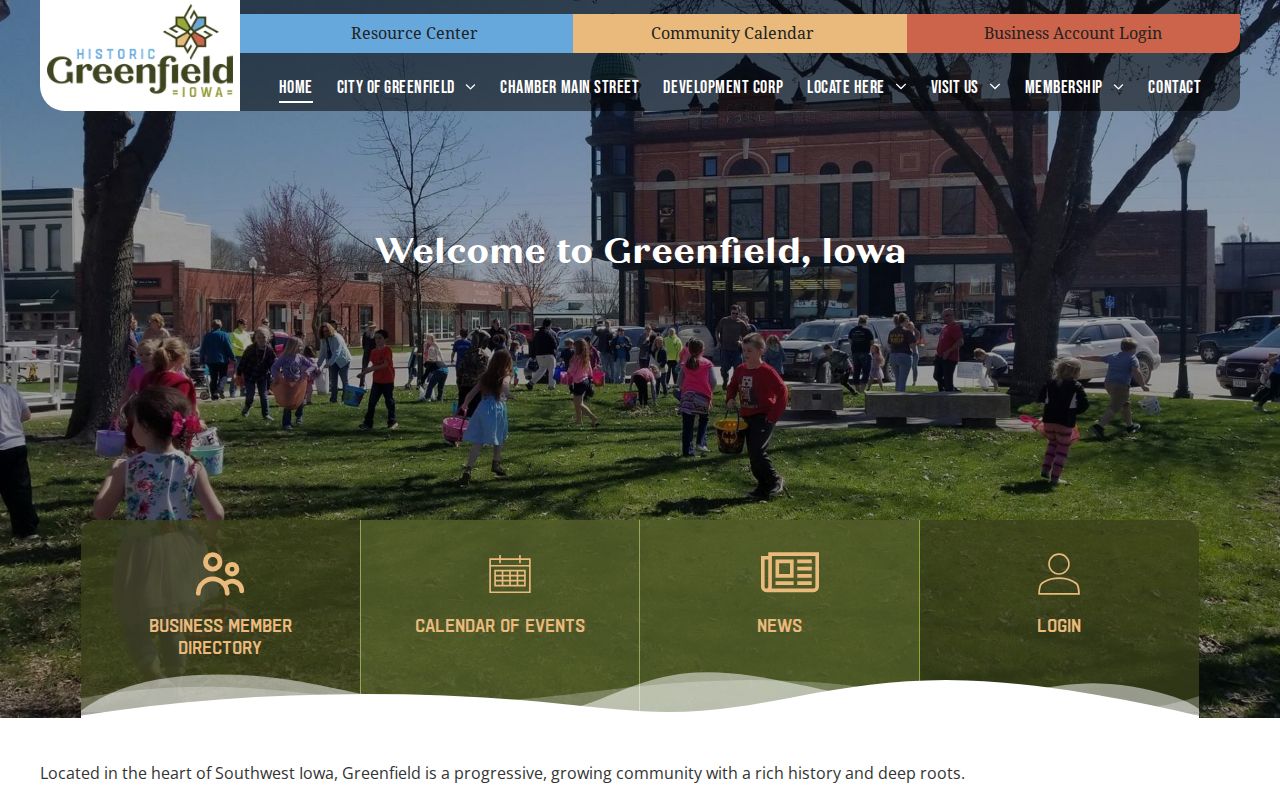 Greenfield record check source on the official city website
